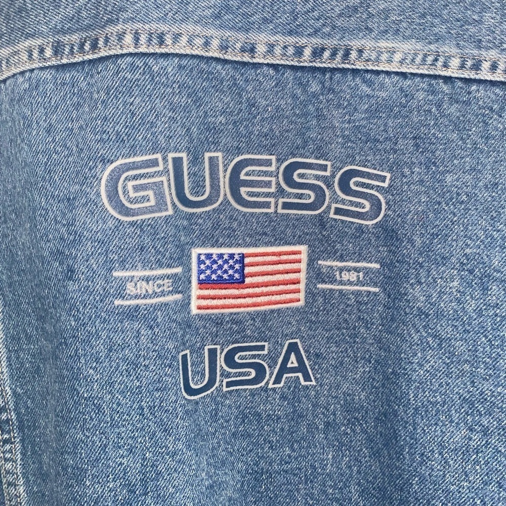 GUESS - VINTAGE - EUC - Jean Jacket. Vintage. Womens Large - Picture 4 of 4